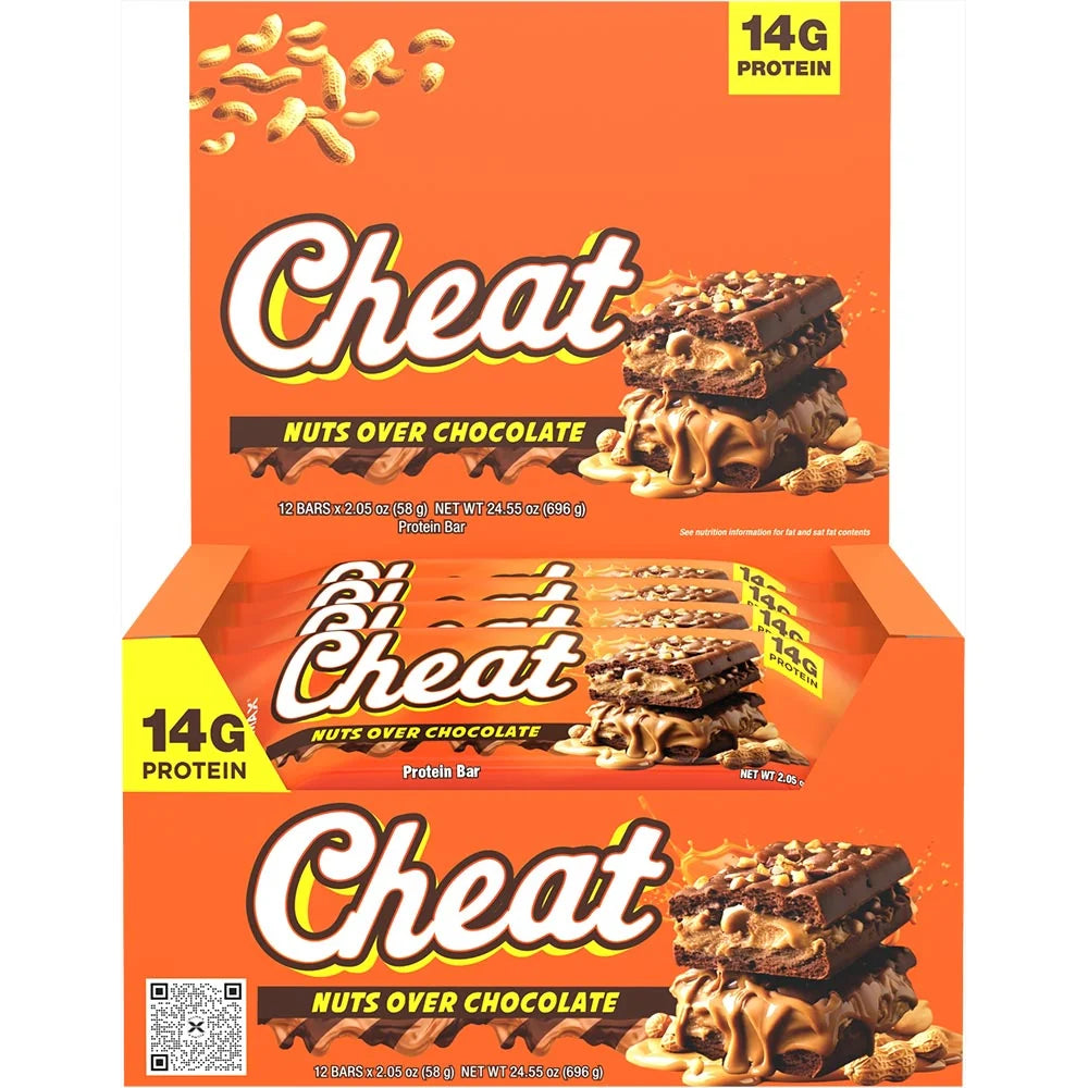ALLMAX Cheat Protein Bar Nuts Over Chocolate
